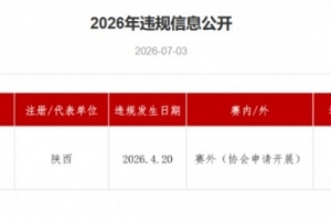 官方：中国游泳运动员王子铭检测出氢氯噻嗪，兴奋剂违规